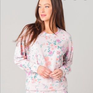 Sundry floral pleated sweatshirt and joggers selling it together.